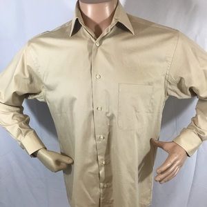 Enro Micro Pima Cotton Long Sleeve 15.5 32/33 Tan
